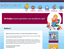 Tablet Screenshot of liedjesopschoot.nl
